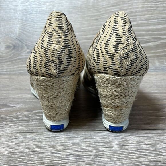 Keds Damsel Cheetah Print Women’s Size 8M Skimmer Jute Wrapped Wedge - Picture 4 of 10